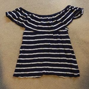 Old navy striped off shoulder top